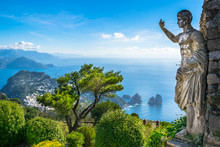 Beautiful View Of Capri Island From Mount Solaro - Capri, Italy