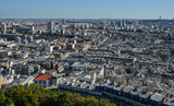 Fototapeta Paryż - Aerial view of Paris, France