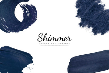 Poster - Navy brush strokes collection