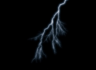 Wall Mural - Lightning overlay