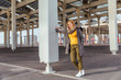 © ADDICTIVE STOCK - Portrait of blonde girl posing in the city