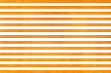 Watercolor Orange Striped Background. Watercolor Geometric Pattern.