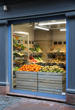 Organic Food Grocery Window