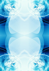 Poster - Artistic abstract 3d computer generated pure energetic fractal background