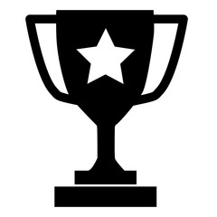 Wall Mural - trophy icon on gray background. flat style. trophy icon for your web site design, logo, app, ui. tro
