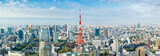 Fototapeta  - Tokyo Panorama mit Tokyo Tower, Japan