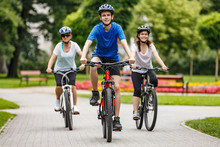 Healthy Lifestyle - People Riding Bicycles In City Park