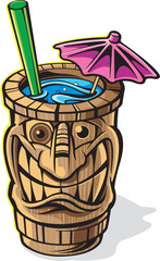 Sticker - Tiki cocktail