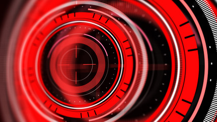 Wall Mural - abstract surround radar interface on mesh base.futuristic hud radar display. elements of digital dat