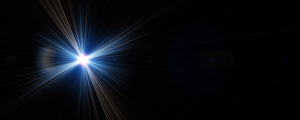 Poster - Futuristic light flare panorama background design illustration