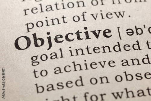 Cuadros en Lienzo definition of objective