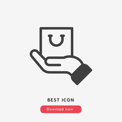 Poster - online shopping icon vector symbol