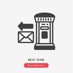 Poster - sending e-mail icon vector symbol