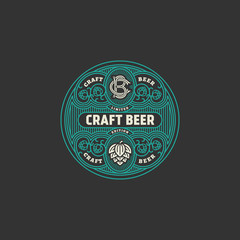 Wall Mural - Beer label design