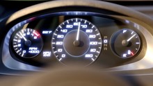 Speedometer Fast Car Automobile Speed Dashboard Accelerate 4k. 3d Rendering Animation