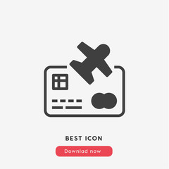 Poster - credit card icon vector