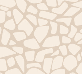 Paved tile stone pavement of surface seamless pattern vector. Texture of construction made with rocks material, road or floor restoration decoration