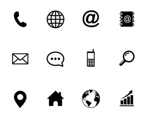 Poster - web icon set. set of web icon symbol vector