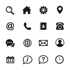 Poster - web icon set. set of web icon symbol vector