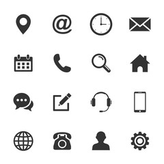 Poster - web icon set. set of web icon symbol vector