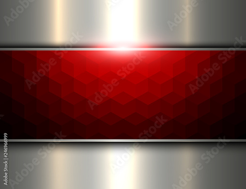 Abstract background red mosaic
