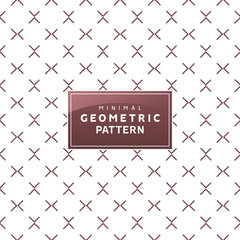 Wall Mural - Abstract geometric minimal pattern with. Seamless vector geometric wallpaper ornament