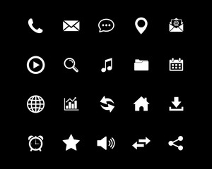 Poster - web icon set. set of web icon symbol vector