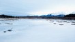 © Michael & Tiffany - Drone flying over frozen marsh in Alaska during the evening