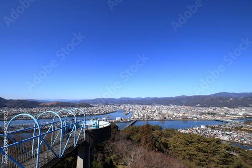 五台山展望台からの眺望突き出た展望台 高知県 Stock Photo Adobe Stock