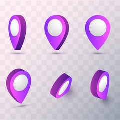 Poster - Map pointer vector illustration. 