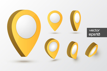Poster - Map pointer vector illustration. 