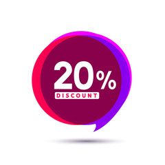 Sticker - Discount price sale bubble banners. Price tags label. Special offer flat promotion sign design