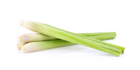 Lemongrass on a white background