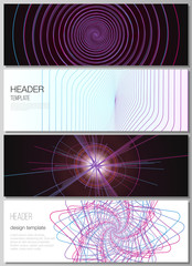 Poster - The minimalistic vector illustration of the editable layout of headers, banner design templates. Random chaotic lines that creat real shapes. Chaos pattern, abstract texture. Order vs chaos concept.