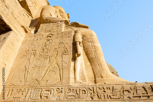 Entrance of Great Temple of Abu Simbel, Egypt Poster Mural XXL