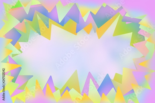Cutting Edge Abstract Zig Zag Geometric Shard Explosion Open Space