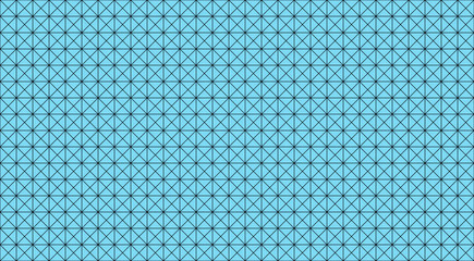 Poster - Blue mosaic triangle tiles flooring or wall decoration for wallpaper. Architecture design pattern material texture background, 3d abstract illustration