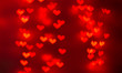 © September - red heart background with hearts