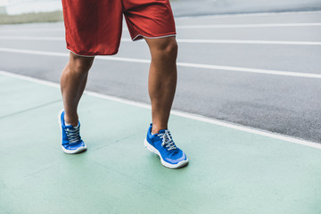 Wall Mural - Man doing workout in the sport clothes