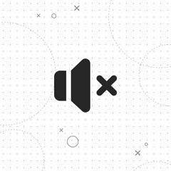 Poster - Mute vector best flat icon