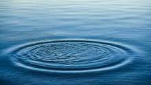 Ripples On Sea Texture Pattern Background. Round Droplets Of Water Over Circles On Pool Water. Fresh Water Drop, Whirl And Splash. Laptop Decorative Wallpaper. Bright Water Rings Affect The Surface.