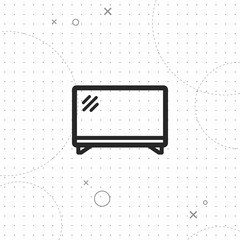 Poster - TV icon, vector best flat icon