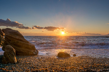 Sea at sunset