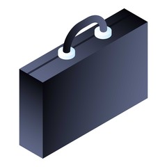Poster - Suitcase icon. Isometric of suitcase vector icon for web design isolated on white background