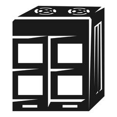 Poster - Large air conditioning icon. Simple illustration of large air conditioning vector icon for web design isolated on white background