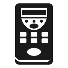 Poster - Wide remote control icon. Simple illustration of wide remote control vector icon for web design isolated on white background