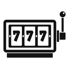 Poster - casino slot machine icon. simple illustration of casino slot machine vector icon for web design isol