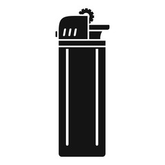 Poster - Portable cigarette lighter icon. Simple illustration of portable cigarette lighter vector icon for web design isolated on white background