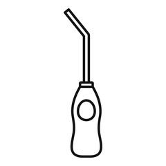 Poster - Gas hand lighter icon. Outline gas hand lighter vector icon for web design isolated on white background