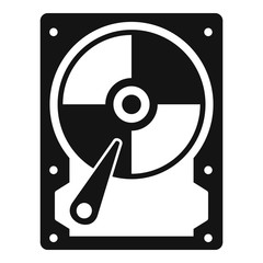 Poster - Hard disk icon. Simple illustration of hard disk vector icon for web design isolated on white background
